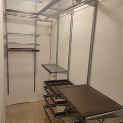 Complete  Bathroom Cabinet And Container Store Shelving    Toilet  Mirror  Lights