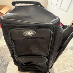 Wilson Ultimate Suitcase Carry On Sports Bag Travel Luggage Black 30x15x15
