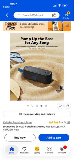 Soundcore Select 3 Portable Bluetooth Speaker