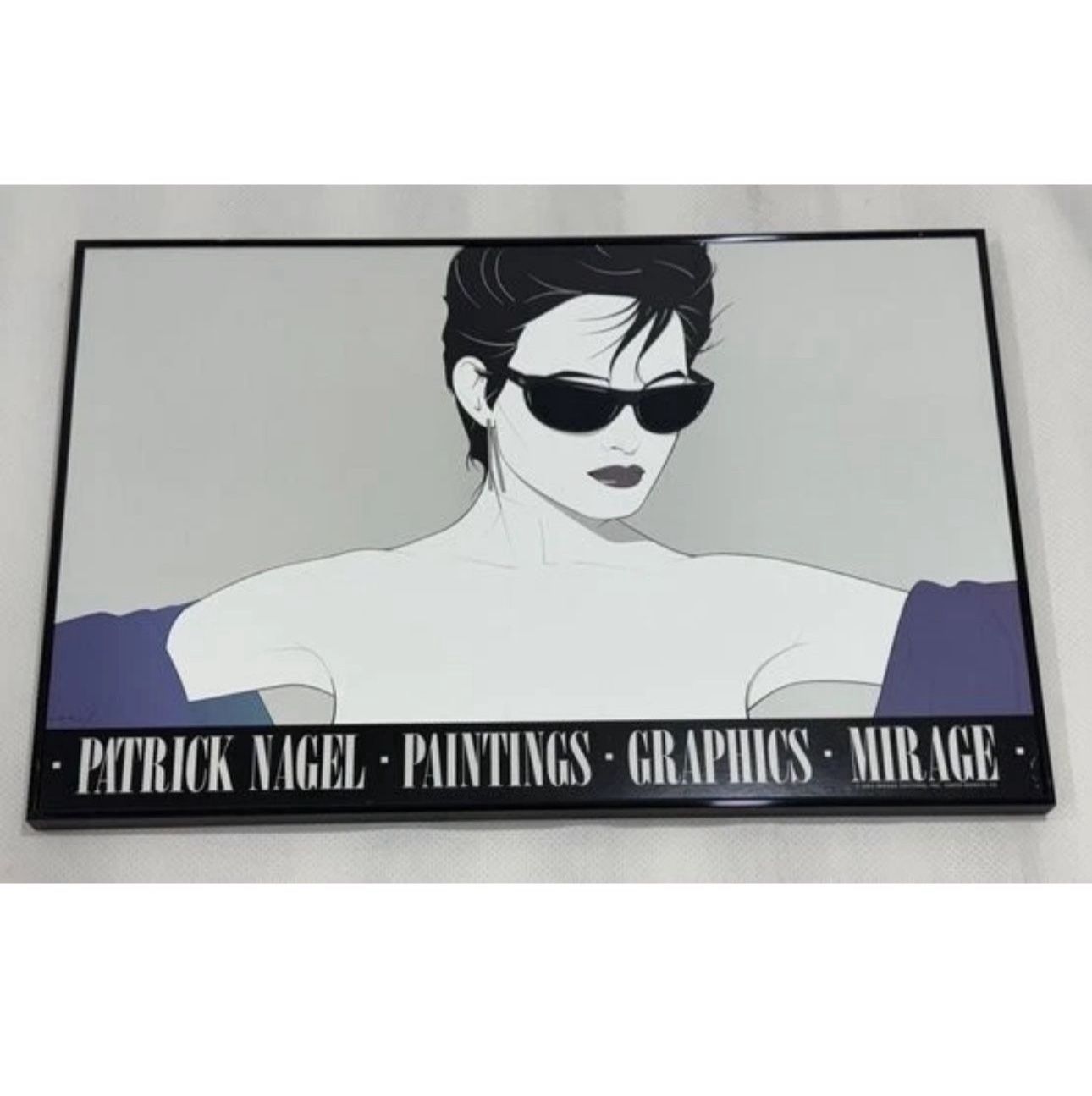 4x VTG Patrick Nagel Framed Prints LOT