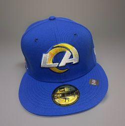 New Era Los Angeles Rams NFL 59FIFTY Fitted Hat Blue Hawaii Pro Bowl 1998 7 3/8