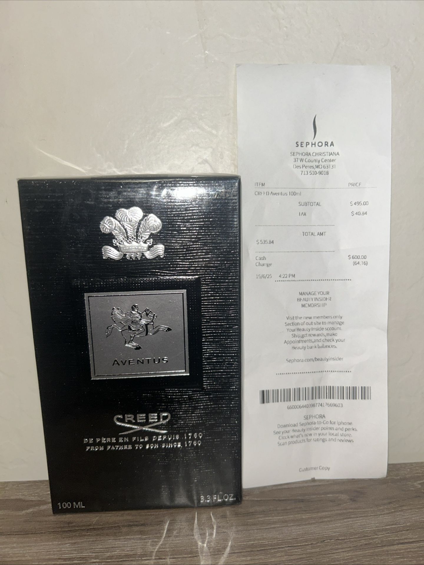 Creed Aventus – 100% Authentic – New