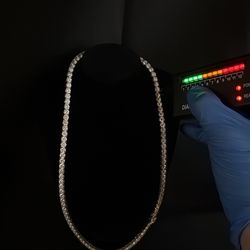 Silver/Diamound 925 VVS1 chain & bracelet set