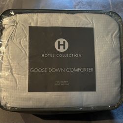 White Goose Down Lightweight Full Queen Comforter,