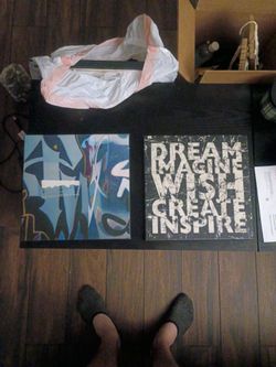 Set of 2 Decorative Wall Art Canvases