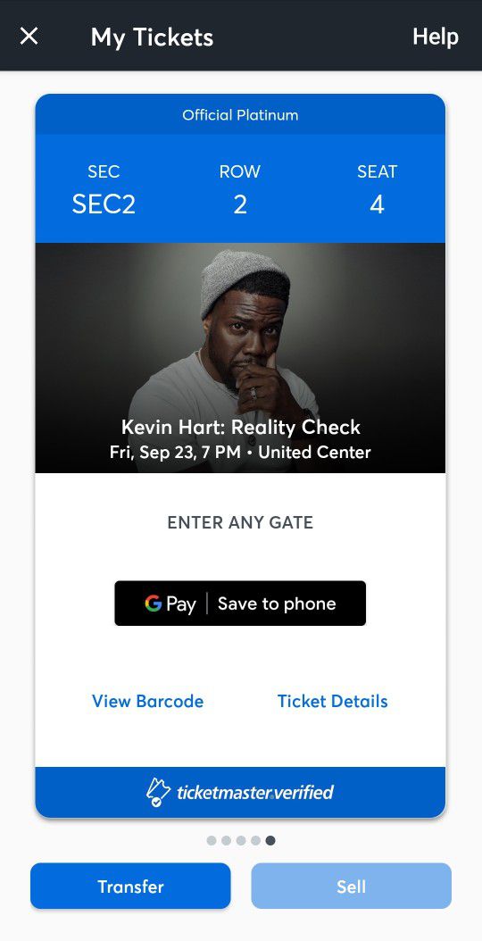 Kevin Hart Tickets - 1st ROW SEC 1 or 2nd ROW SEC2