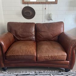 Leather Chair With Matching Love Seat Couch