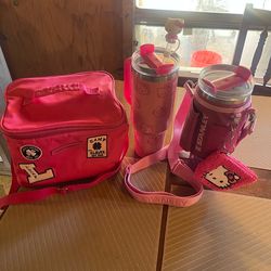 Stanley cups and lucky brand lunch box