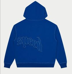GodSpeed Blue Graphic zipup Hoodie