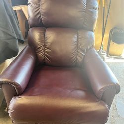 Burgundy Leather Recliner