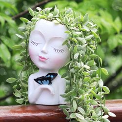 Face Planter Flower Pot
