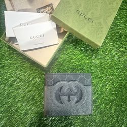 Gucci Wallet With Cut-out Interlocking G