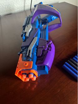 NERF Marvel Guardians Of The Galaxy Rocket Raccoon Power Blaster Toy Gun + 12 Darts