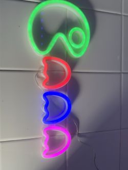 Retro Arcade Character USB LED Neon Wall Light