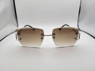 Cartier Rimless Glasses(Brown)