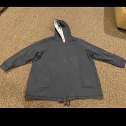 Woman Within Women's Plus Sz Thermal Lined Warm Zip-Front Jacket Hoodie Sweat