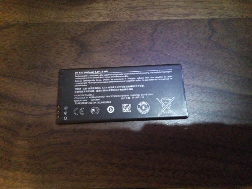 Microsoft BV-T3G 2000mAh Battery