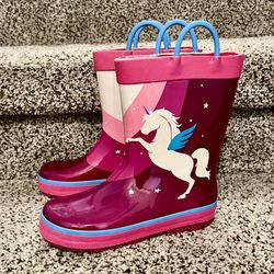 Kamik Kids Unicorn Rain Boots Size 12T