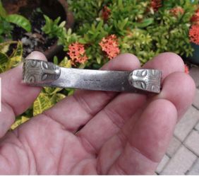 Vintage MMA BMCO 925 STERLING SILVER WIDE CUFF BRACELET 7 1/4"