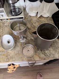 Vintage stovetop coffee percolator