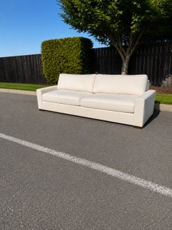 RESTORATION HARDWARE Maxwell Natural Fabric 2-Cushion Couch sofa sectional