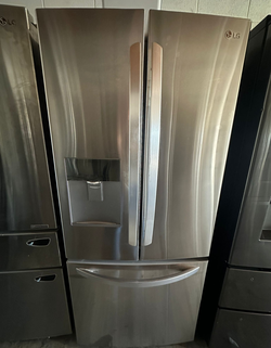 Stainless LG French Door Fridge with Water Dispenser