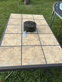Patio Table With Firepit