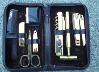 Royce Gold Plated Men’s Travel Grooming Kit