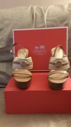 COACH GOLD SHOES