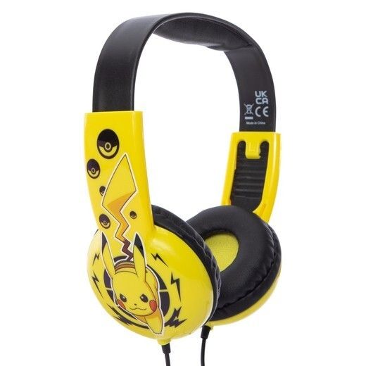 New Pokémon Kid-Safe Headphones With In-Line Microphone Ages 6+ runs small 5"