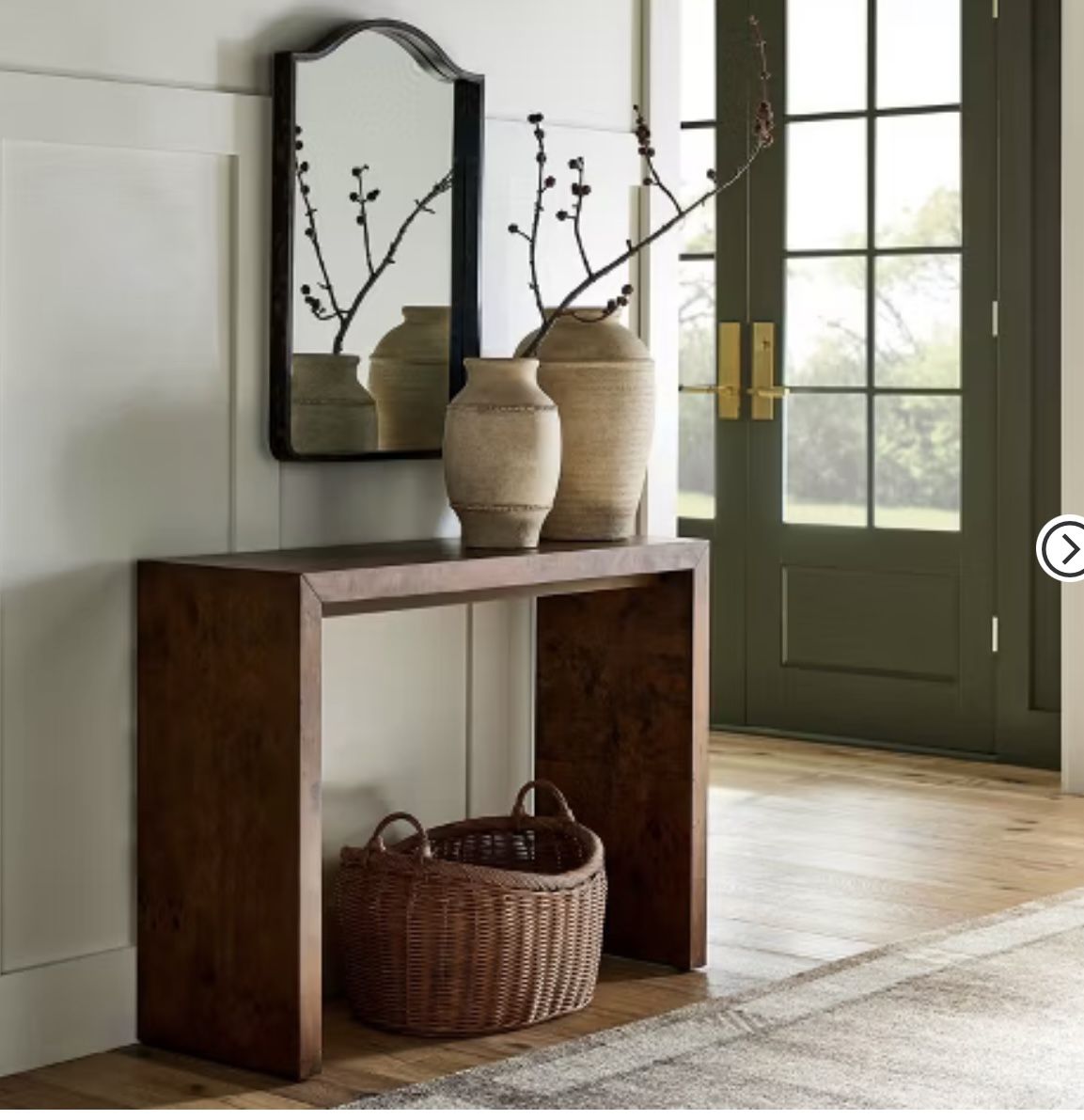 Ogden Burled Wood Console Table By Studio McGee