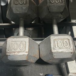 100lb Set Of Dumbbells 
