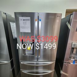 28 Cu. Ft. 4 Door French Door Refrigerator With ICE AND Water Dispenser 