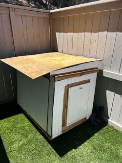 Wood doghouse free