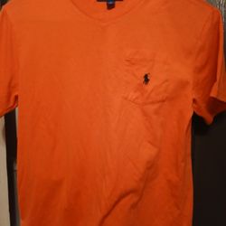Girl's Polo, V Neck T-shirt, Size Medium 