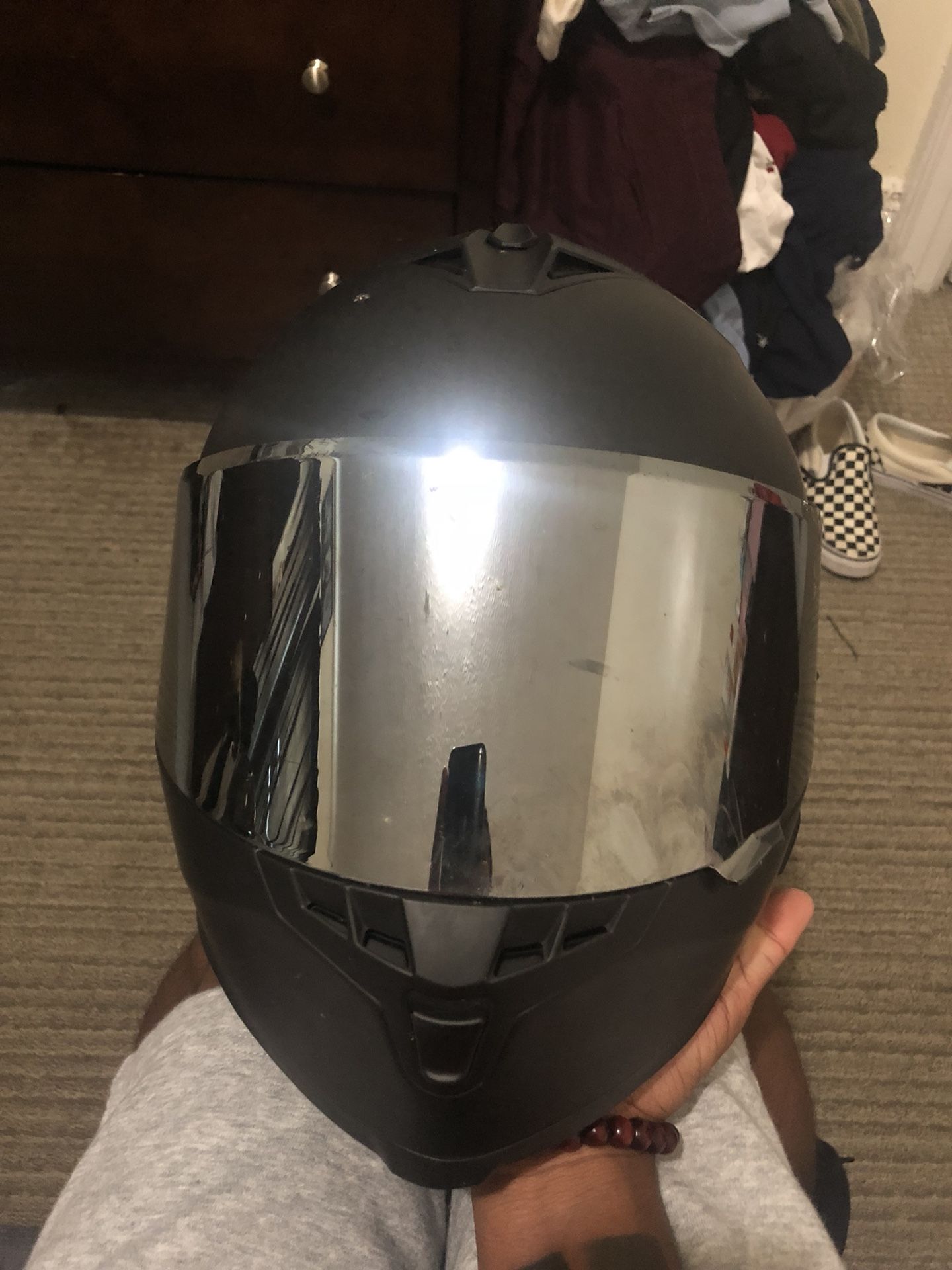 Size M Bilt Force Helment w/ Sena Bluetooth