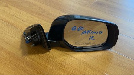 2014-2017 Infiniti Q50 RH Passenger Side Mirror Black - US Auto