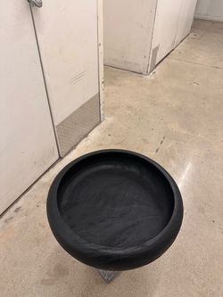 CB2 Jet Black Wood Bowl (Discontinued in store)