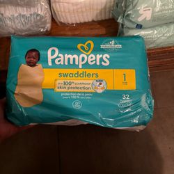 Size 1 Diapers  NEVER OPENED 