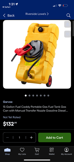 Garvee 15 Gallon Gas Can