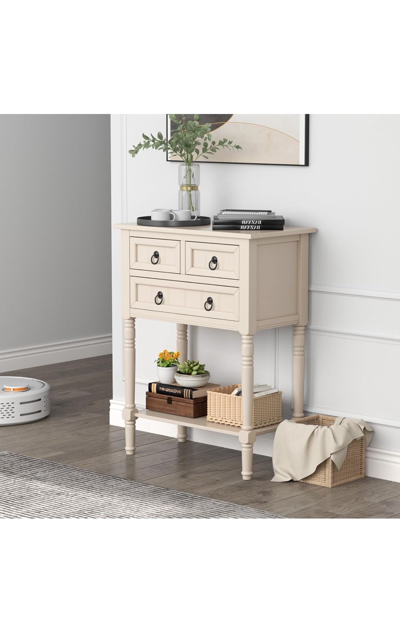 Rustic Entryway Console Table with Drawers