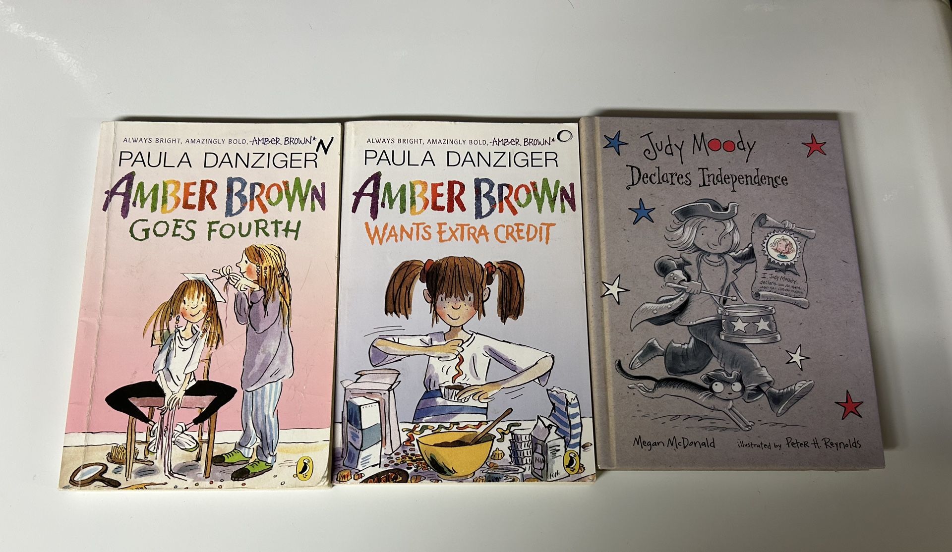 Children's chapter books "Amber Brown" and "Judy Moody" bundle of 3