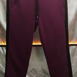 Calvin Klein Sweatpants Women’s L Merlot Performance 
