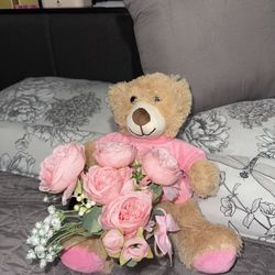 Bear And Flowers Gift $10/each
