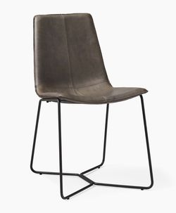 West Elm Leather Dinning Chairs