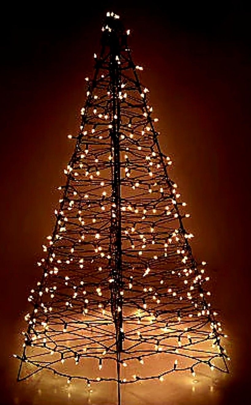 5ft Pre Lit LED Fold Flat tree