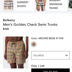 burberry men swim trunks 