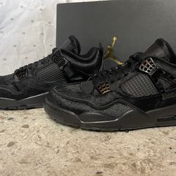 Brand New Nike Air Jordan 4 Retro Golf Black Cat Pony Hair