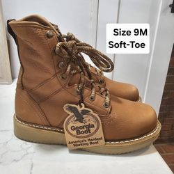 Georgia Soft Toe Work Boots Size 9D