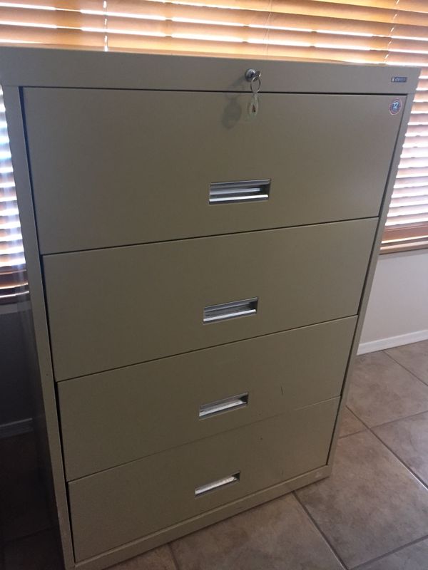 Lockable Lateral File Cabinet Steel 18 X 36 X 52 For Sale In